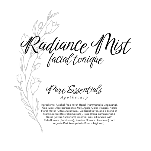 Radiance Mist ~ Facial Tonique 8oz